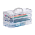 3/6-layer Paintbrush Box Watercolor Detachable Pen Storage Box Color Multi-function Stationery Organizer School Supplies