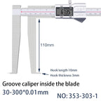 5-150mm Inner Groove Electronic Caliper Inner Diameter Outer Groove Inner Hole Measurement Tool Inner Hole Vernier Caliper