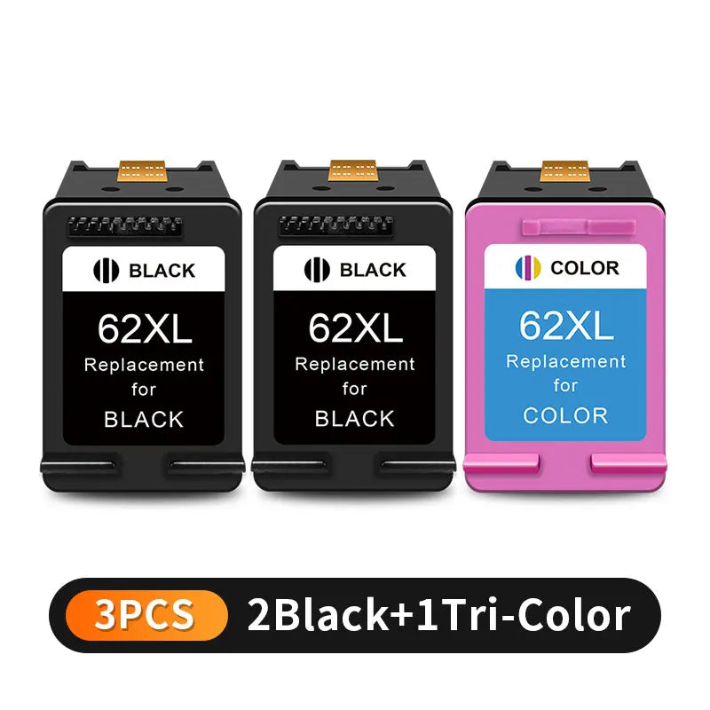 62XL Ink Cartridges Replacement For HP 62 HP62 Compatible Envy 5540 5640 5642 5644 5646 7640 5660 7644 250 200 5740 5742 Printer