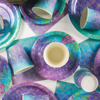 Mermaid Party Decorations Supplies Mermaid Disposable Plates Cup Napkins Set for Girls Baby Shower Mermaids Princess Birthday