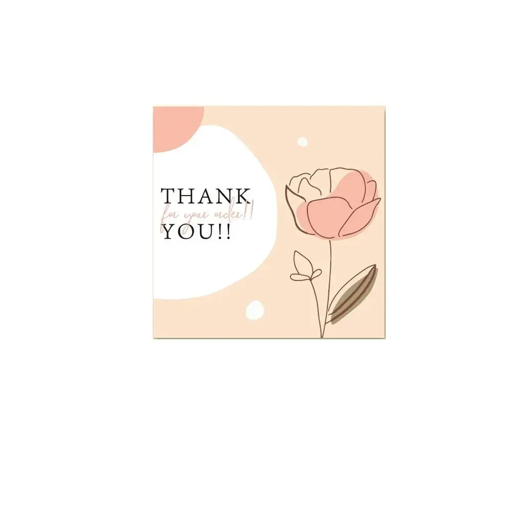 50 Pcs Thank You For Supporting My Small Business Reflective Laser Appreciate Cards Greeting Postcard For Online Retail Shopping
