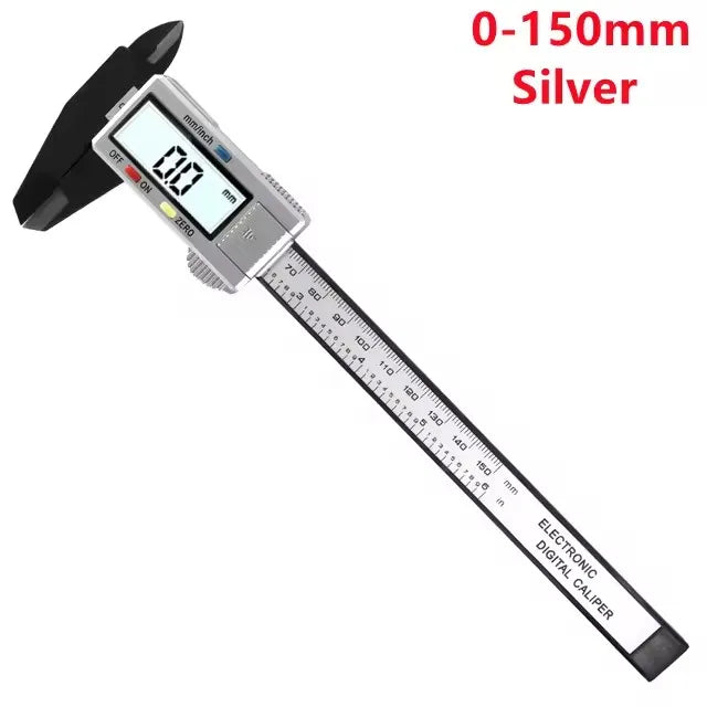 100mm/150mm Electronic Digital Display  Caliper Carbon Fiber Dial Vernier Gauge  Measuring Tool Ruler for Precision Measurement