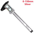 100mm/150mm Electronic Digital Display  Caliper Carbon Fiber Dial Vernier Gauge  Measuring Tool Ruler for Precision Measurement