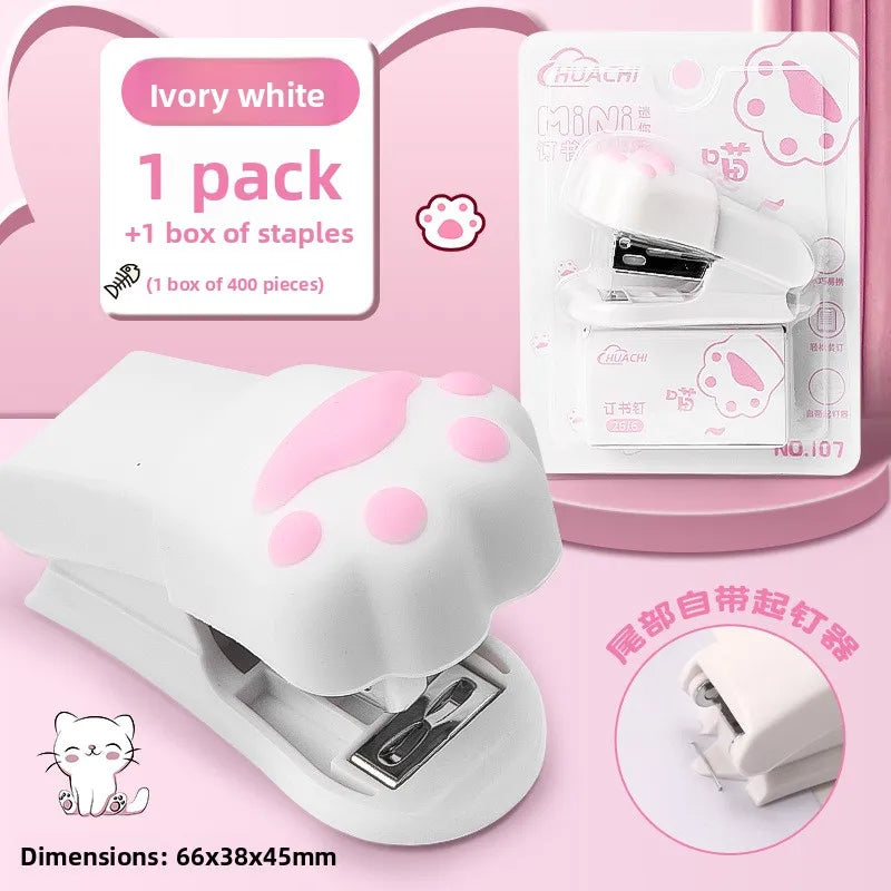 Creative Portable Mini Stapler Set Cute Small Stapler For Students Office Use Handheld Binding Machine With Accessories