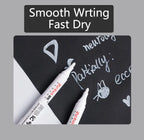 5pcs White Marker Paint Pens Waterproof Rubber Permanent Marker Pen Car Tyre Tread Environmental Tire Painting DIY Graffiti Pens