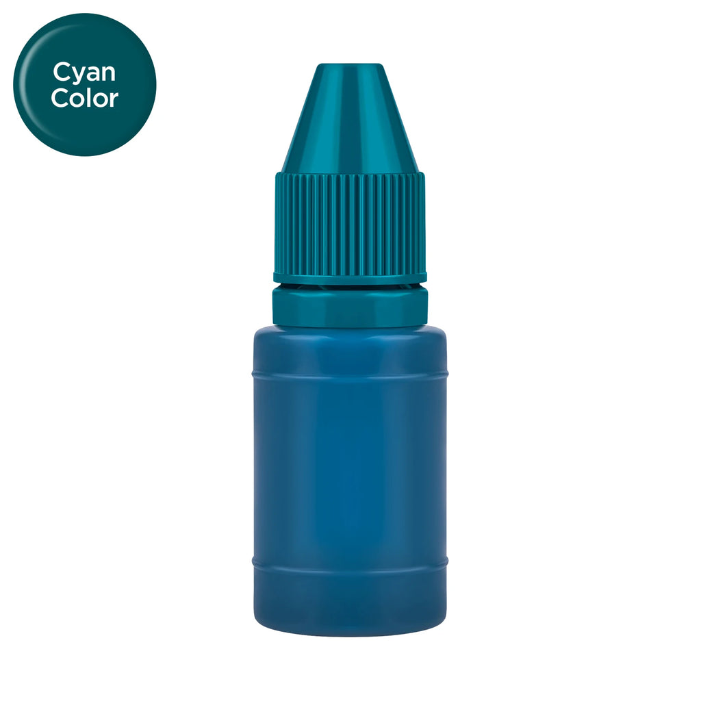10ml Self-Inking Colorful Ink for Photosensitive Stamp Refilling Ink Red Green Blue Black Orange Rose red Chocolate Coffee White