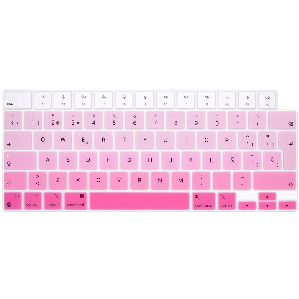Spanish Keyboard Cover for MacBook Air 13.6 15.3 inch A2681 A2941 A2337 M3 M2 M1 Pro14" 16" A2442 A2779 A2918 A2992 A2485 A2991