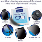 10/100Pcs Glasses Cleaning Wet Paper Disposable Anti Fog Misting Dust Remover Lens Wipes Sunglasses Phone Screen Cleaner
