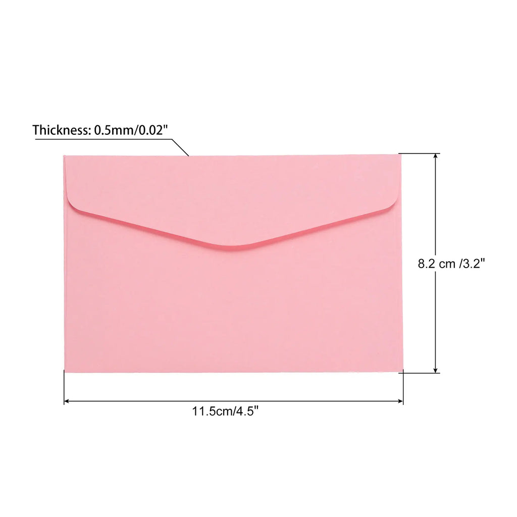 60Pcs 115x82mm Colorful Blank Mini Paper Envelopes Wedding Party Invitation Greeting Cards Gift Cover New Year Greeting Envelope