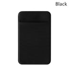 Silicone Phone Card Holder Wallet Case Phone Wallet Stick On Credit Card Holder Phone Pocket for Almost All Cell Phone