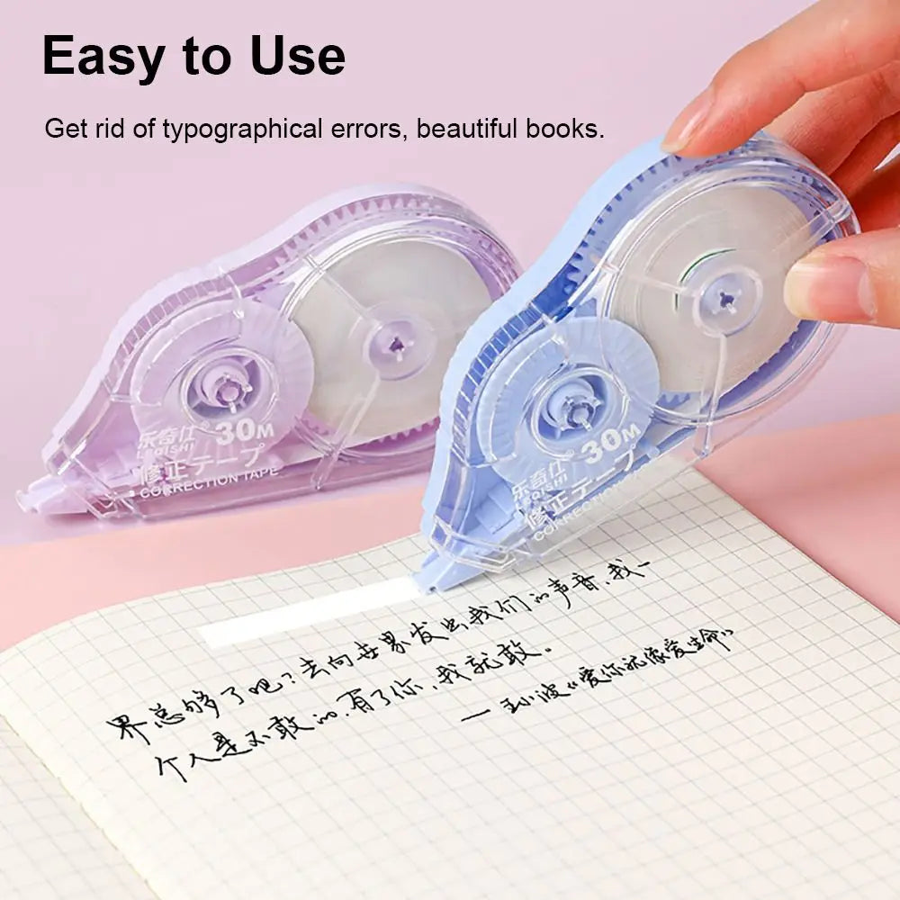 5Pcs 150M Correction Tape Roller 30mx5mm White Sticker Tape Student Simple Error Eraser Tape School Office Supplies Stationery