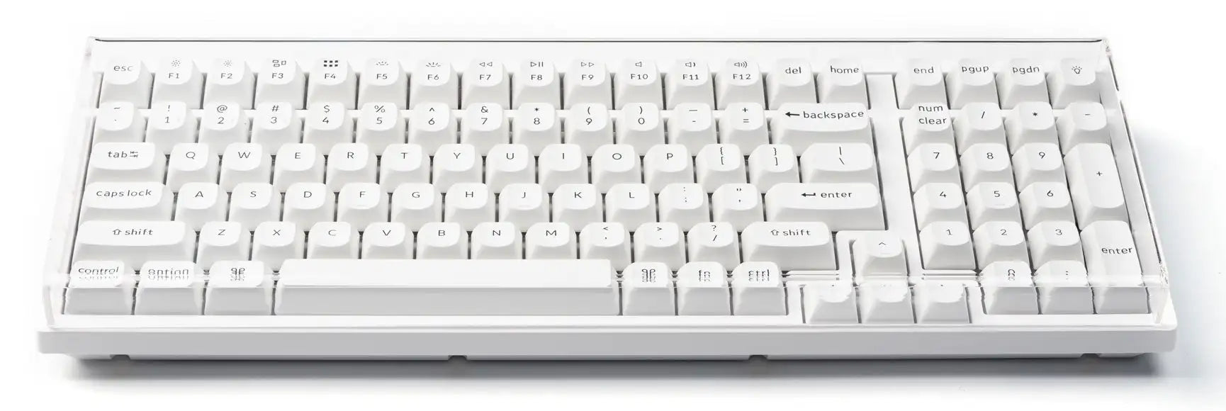 Acrylic Mechanical Keyboard Dust Cover for Keychron Custom Keyboard Waterproof Prevent Pet Treading