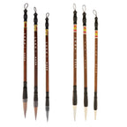 Pack of 3 Professional Chinese Calligraphy Kanji Japanese Sumi Drawing Brush Large, Small, Medium Size