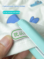 Customized Children's Name Tag Lable Sewing On Bag Clothes For Kids Embroidery Custom Sew Name Pendant Label