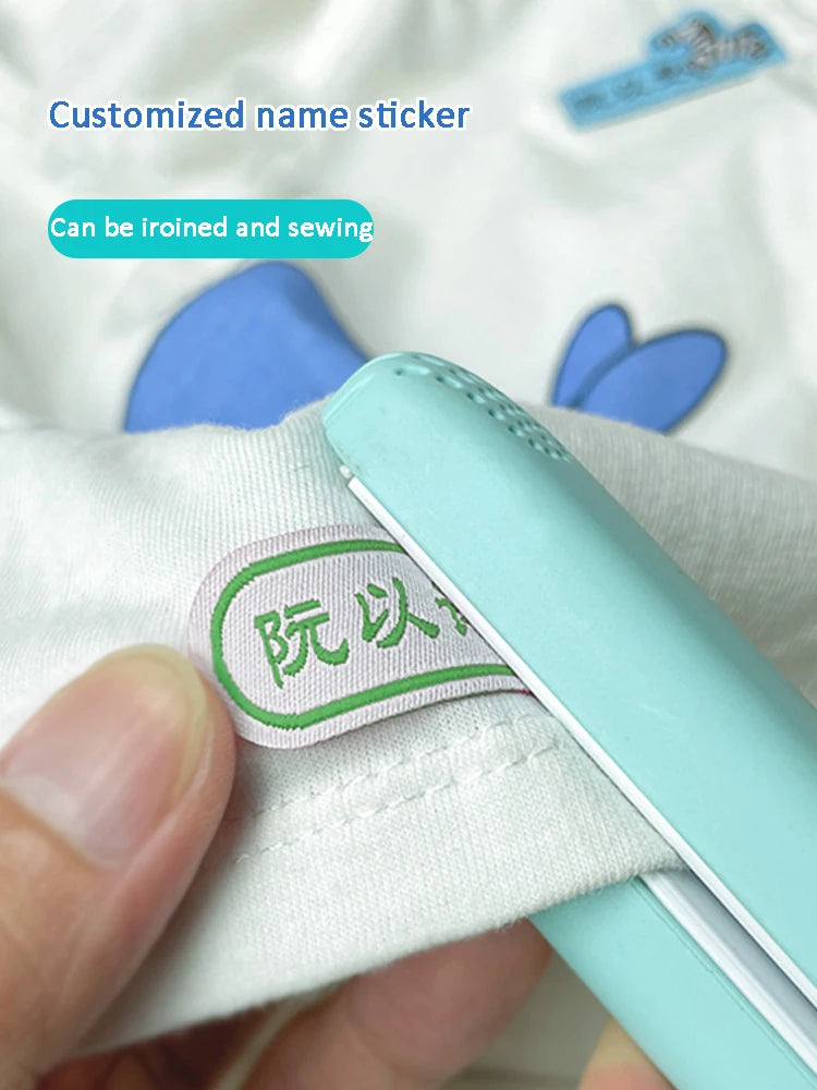 Customized Children's Name Tag Lable Sewing On Bag Clothes For Kids Embroidery Custom Sew Name Pendant Label