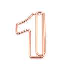 10pcs/Set Metallic Wire-formed 0-9 Number-shaped Paper Clip Bookmarks Paperclips Office Stationery School Supplies