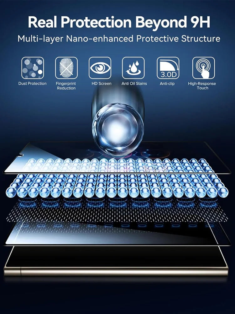 HD Screen Protector for Samsung S23 S26 A55 A35 A54 S25 Tempered Glass for Samsung S24 S21 S22 Mica Galaxy S24 Ultra S23 FE