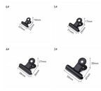10-Pack Black Metal Paper Clip Office Stationery Small Book Fixing Clip Sketching Board Clip Household Supplies