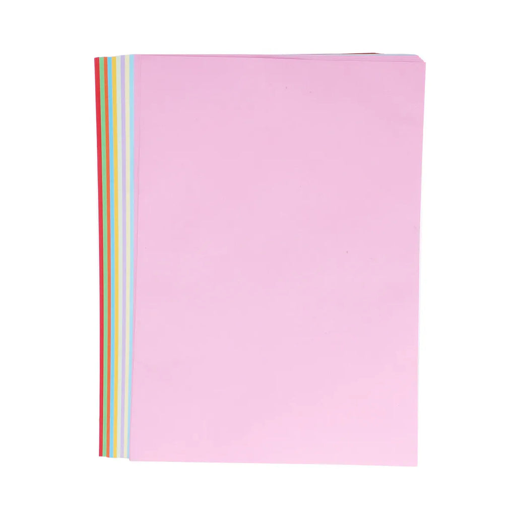 100Pcs Colorful Folding Paper Premium Construction Paper for Hand Craft Kindergarten DIY Art Projects Mixed 10 Colors