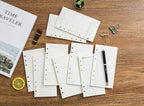 A6 40Sheets Loose Leaf Notebook Refill Spiral Binder Inner Page Grid Blank Line Diary Agenda PlannerSchool Stationery