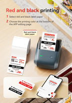 Niimbot B1 Pro Label Printer 300 DPI High-definition Red Black Color Printing Self-adhesive Photo Printing for Business Home