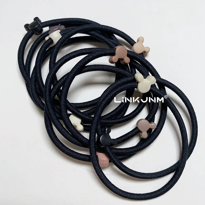 10PCS New Girls Elastic Hair Rubber Bands Kids Headbands Women Hair Tie Hair Gum Ponytail Hair Holders Hair Accessories