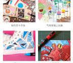 1pcs Japan UNI POSCA Markers PC-1M/3M/5M Acrylic Graffiti Pen Waterproof DIY Stackable Color Art Painting School Supplies