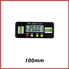 MAKLE 100mm 150mm 200mm digital protractor Angle Finder inclinometer electronic level magnetic bottom Level bubble angle tool