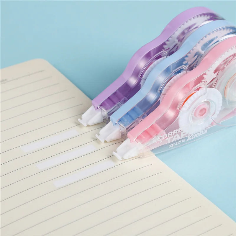 1 Correction Tape + 1 Correction Liquid Kawaii White Out Combo Quick Dry & Clean Finish Student Mistake Cover Tools Stationery