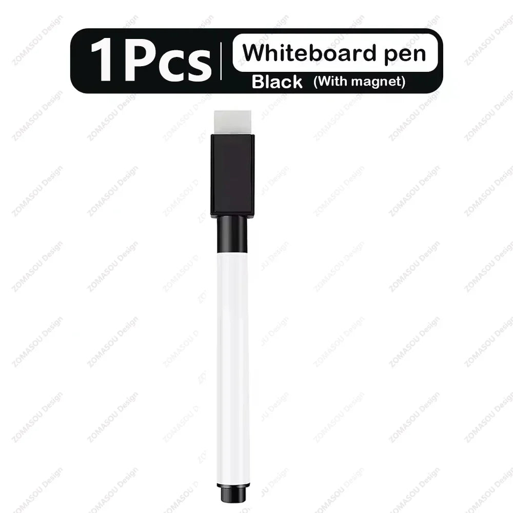 1-48Pcs Magnetic Erasable Whiteboard Pen Color Options Numbering Stationery Office Teaching Supplies for Blackboard Student Note