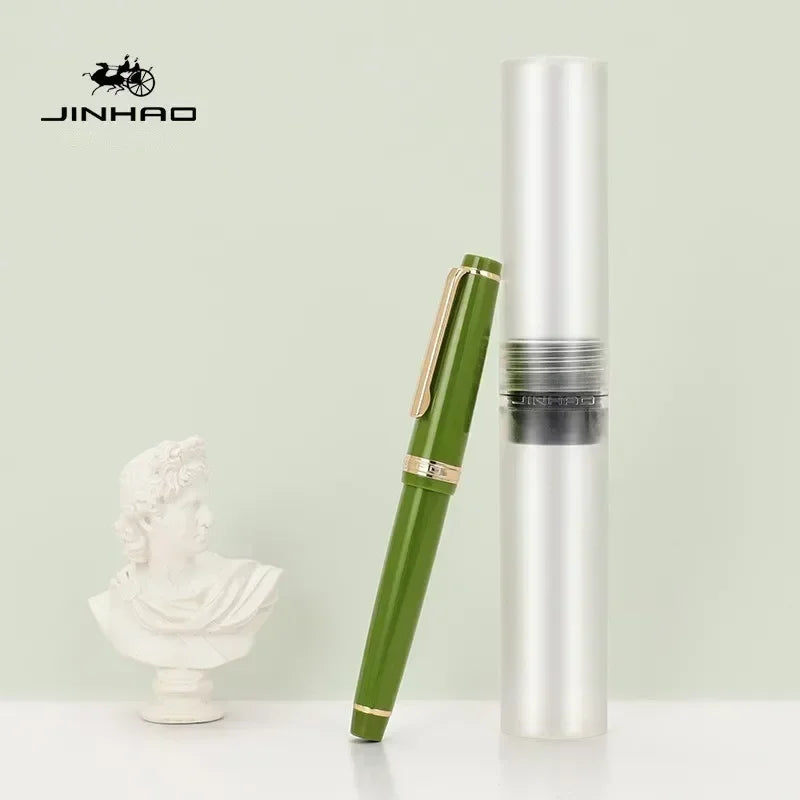 Jinhao 82 Fountain Pen Transparency Plastic Spin Pen Popular EF F M NIB Business Office School Supplies Writing Stationery