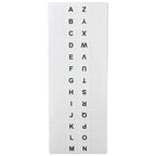 208PCS A-Z Sticky Tabs, White Alphabet Index Tabs, Self-Adhesive Book Tabs for Dictionary,Notebooks,Files