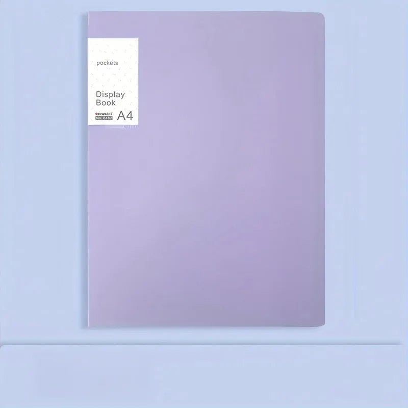 Document Presentation Folder - A4 PP Display Book with 20/40 Transparent Pockets & Sheet Protectors