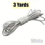 3 Yards 3mm Round Elastics Bungee Shock Cord Elastic Rope Rubber Band Strap String Cordon Shoelaces Sewing Accessories