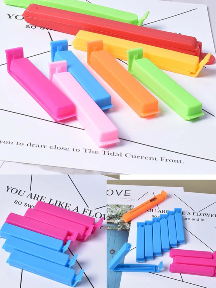 10/20Pcs Kitchen Storage Food Snack Seal Sealing Bag Clips Sealer Clamp Plastic Tool Kitchen Accessories Portable Bulk TMZ