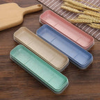 Portable Travel Tableware Eco-friendly Storage Box Case Food Grade Dinnerware Kitchen Fork Spoon Box Kid Cutlery Set Organizer