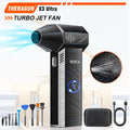 Updated X3Ultra Turbo Fan Jet,Mini Handheld 180000RPM Powerful Compressed air Duster for Car Dryer/PC/Home Cleaning