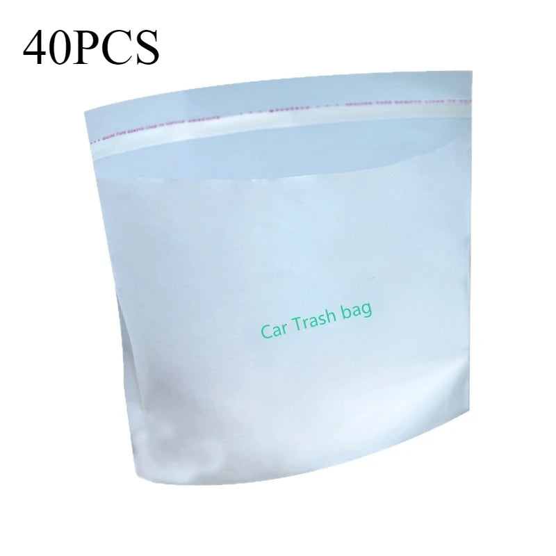 20-60Pcs Car Disposable Trash Bags Self-Adhesive Garbage Bag Portable Traceless Pasting Rubbish Storage Bag For Car Home Office