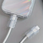 10pcs,Data Cable Protector Sleeves,Anti-Breakage Cord Saver,Mobile Phone Accessory,Flexible Cord Management for School and Home