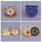 Badges Customize Metal Enamel Badge Image Creative Text LOGO Brooches Professional Custom Made Coin Lapel Pins Gift DIY Badge