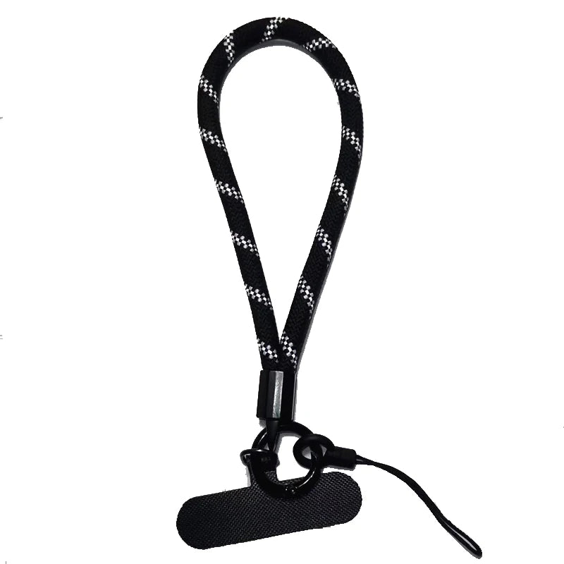 Phone Lanyard Wrist Strap Woven Phone Lanyard Creative Keychain Hanging Rope Anti-lost Security Wristband Universal Short Rope