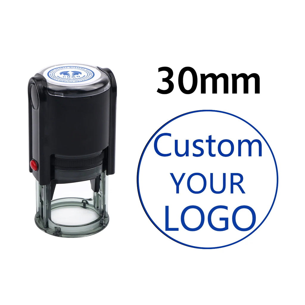 Custom Self-Inking Stamp With Your Own Logo,Photosensitive Ink / Rubber Stamp,Personalize Your Logo Multiple Ink Color Option