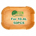 5.2/10.4L Air Fryer Large DualZone Parchment Paper Liners for Ninja AF500EU AF500EUCP Cecotec 9000, Air Fryer Baking Accessories