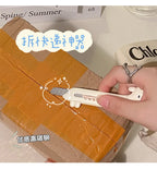 1Pcs Cartoon Cute Dog DIY Mini Multipurpose Pocket Folding Knife Letter Pen Envelope Opening Knife