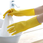 Latex Dishwashing Gloves Waterproof Household Kitchen Washing Bowl Washing Clothes Vegetable Cleaning Household Unisex