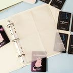 A5 3 Ring Binder Kpop Photocards Holder Photo Album Pocket Sleeves Clear Photo Card Collect Book Loose-leaf Binder Sheet Inserts
