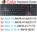 Keyboard Cover for Acer Nitro 16 16S 15 17 5 Spin 7 AN515 AN517 AN715 V AN16 AN14 ANV15 AN18 ANV16 Silicone Protector Skin Case