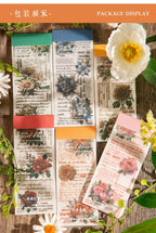 JIAMEI 30pcspack Floral Litmus Paper Materials Paper Decor Junk Journal DIY Scrapbooking Translucent Craft Aesthetics Paper
