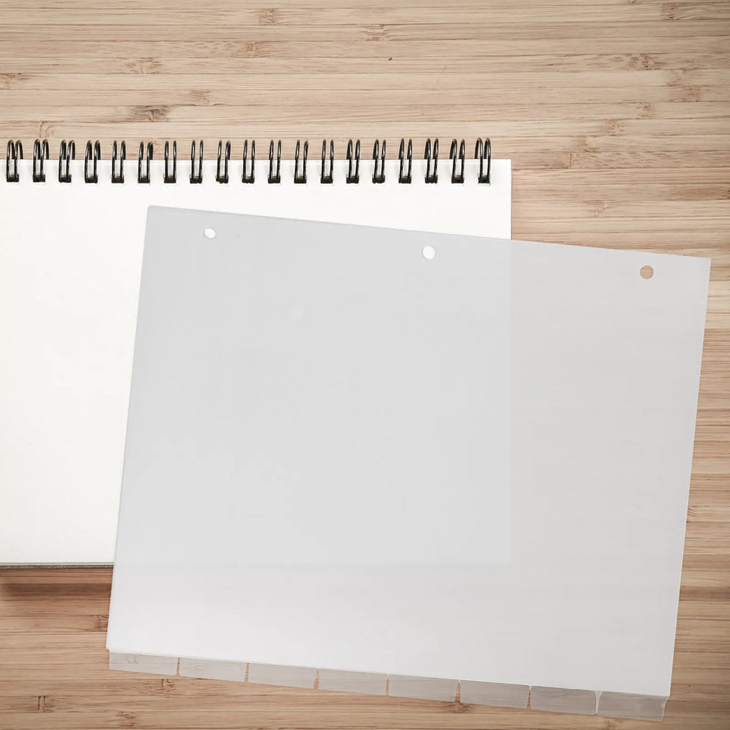8Sheets Index Dividers PP Material Detachable Notebook Binder Tabs for Efficient Document Organization Index Dividers