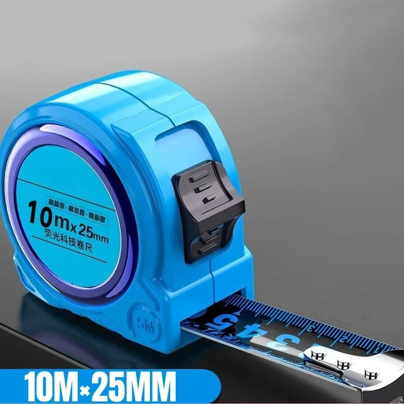 Portable High-precision Measuring Tape Thickened Wear-resistant Tape Measure Retractable Blue 3M 5M 7.5M 10M Work Measuring Tool